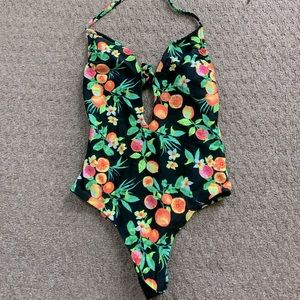 Lemon Pattern One Piece
